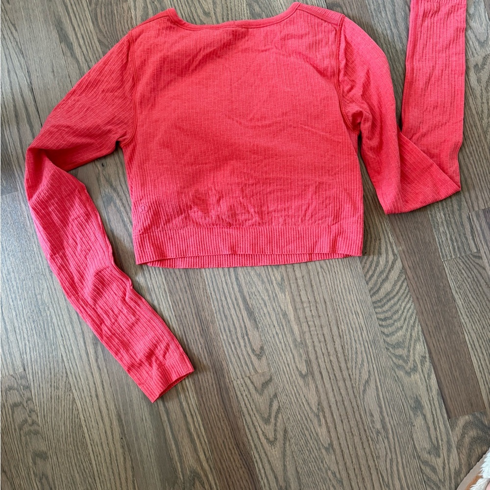 lululemon athletica Red Crop Top